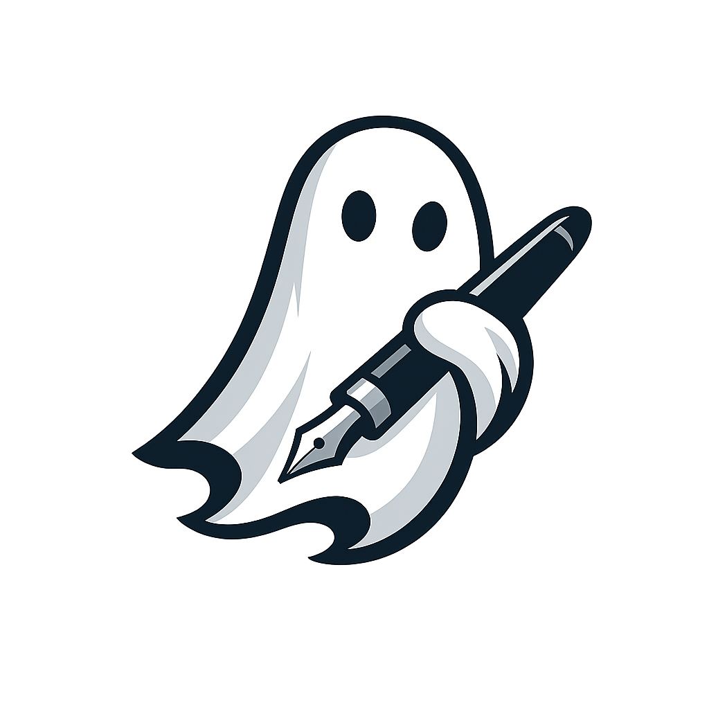 Logo (ghost with pen)